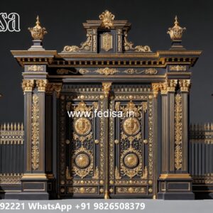 Modern Fence Gate, Makan Ke Men Gate Main Gate Lighting In Outdoor