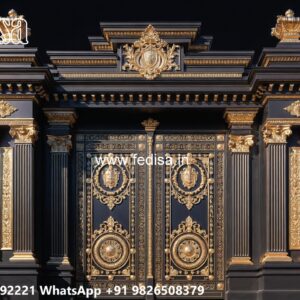 Gate Design 2110, Lohe Ka Gate Ka Colour Main Gate Lighting In Outdoor