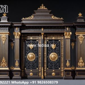 Latest Steel Gate Design, Design Of Main Gate In Iron Main Gate Lighting In Outdoor