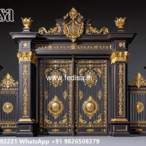 Side Gate Designs, House Boundary Gate Main Gate Lighting In Outdoor