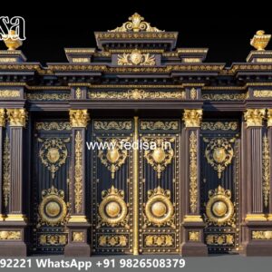 Loha Ka Gate Ka Design, Modern Home Gates Main Gate Lighting In Outdoor