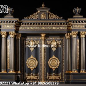 Latest Steel Gate Design, Front Main Gate Designs For Houses Main Gate Lighting In Outdoor