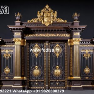 Steel Gate New Design, Iron Grill Gate Price Main Gate Lighting In Outdoor