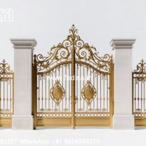 Hpl Gate Design, Grill Gate Design Simple Main Gate Lighting In Outdoor