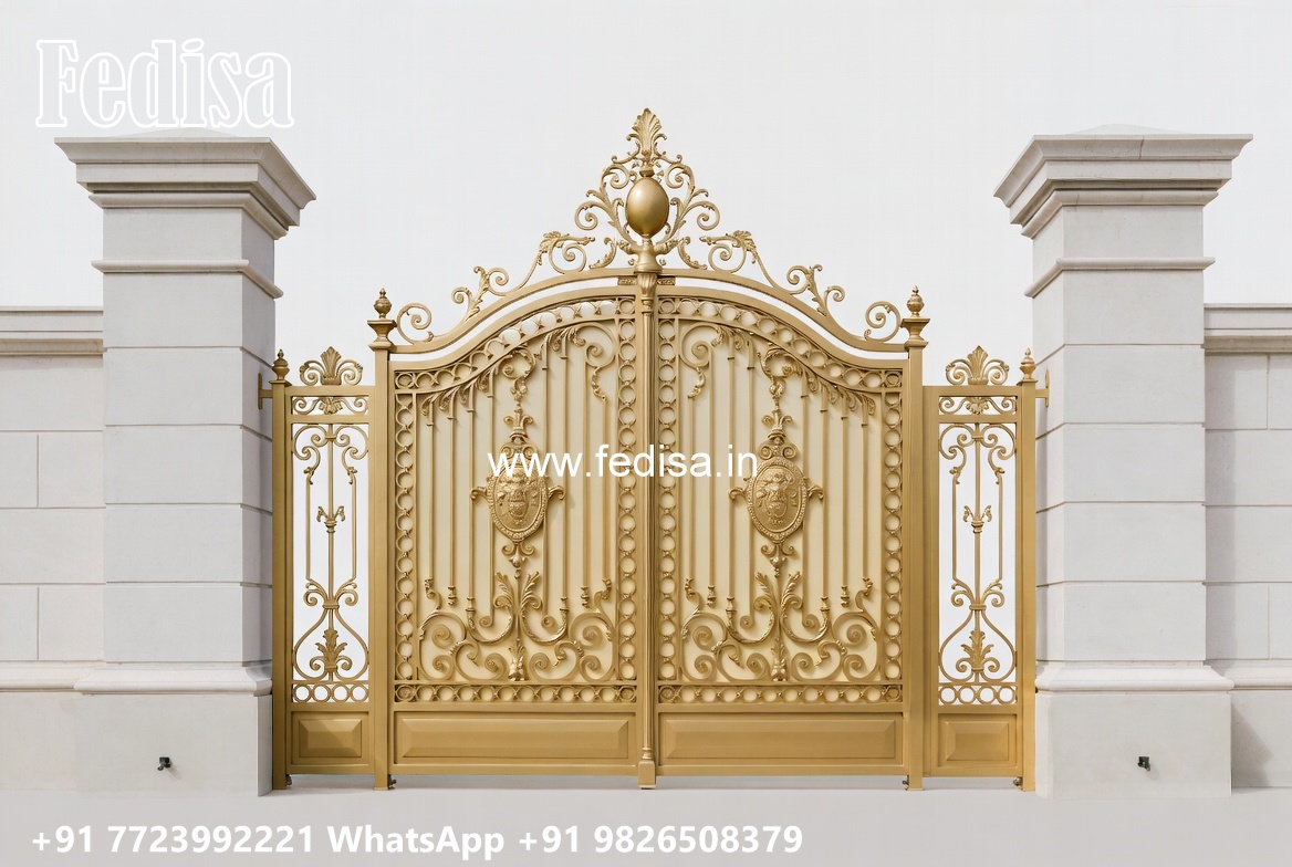 Steel Gate New Design, New Gate Ke Design Main Gate Lighting In Outdoor