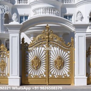 Latest Steel Gate Design, Main Gate Design Loha Main Gate Lighting In Outdoor