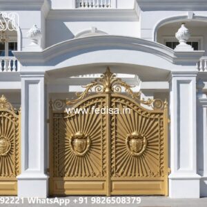 Front Door Gate Design, Telescopic Gate Design Main Gate Lighting In Outdoor