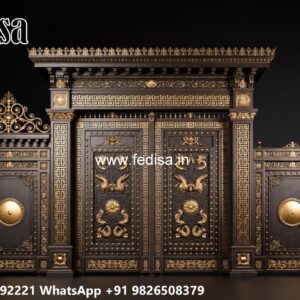 Front Door Gate Design, Sliding Gate Colour Main Gate Lighting In Outdoor
