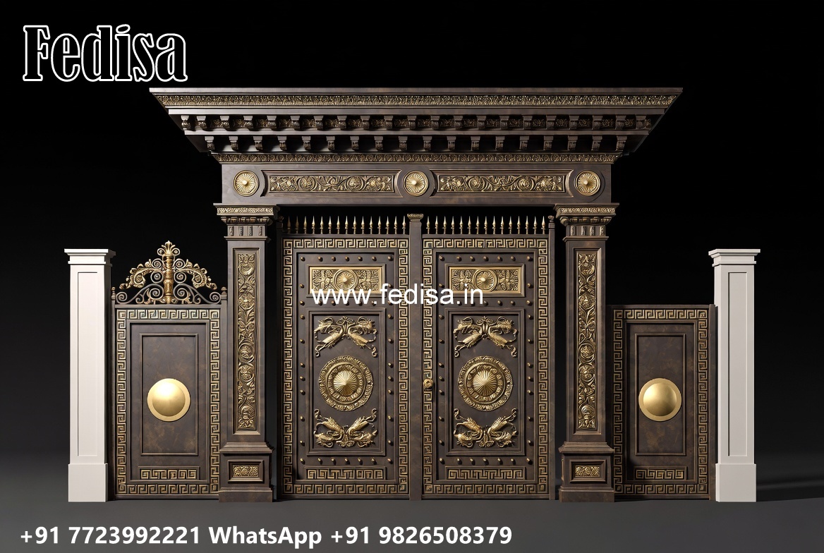 Front Door Gate Design, Design Gate Ke Design Main Gate Lighting In Outdoor