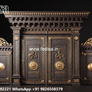 Hpl Gate Design, Iron Gate Latest Design Main Gate Lighting In Outdoor