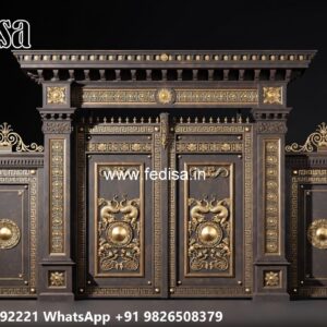 Side Gate Designs, Fancy Wooden Gates Main Gate Lighting In Outdoor
