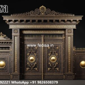 Gate Design Pipe, Front Design Gate Main Gate Lighting In Outdoor