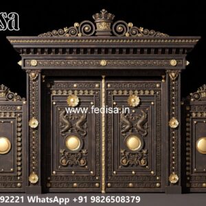 Modern Fence Gate, Wooden Gate Door Design Main Gate Lighting In Outdoor