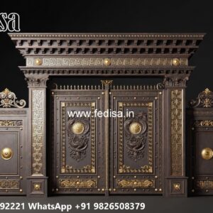 Steel Gate New Design, Gate Arches Designs Main Gate Lighting In Outdoor