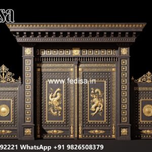 Hpl Gate Design, Cost Of Grill Gate Main Gate Lighting In Outdoor