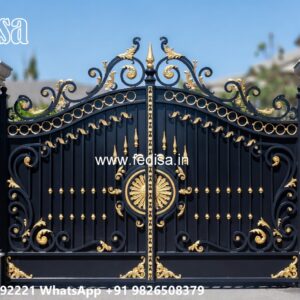 Loha Ka Gate Ka Design, Boundary Wall And Gate Design Main Gate Lighting In Outdoor