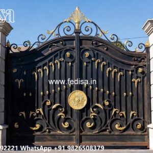 Front Door Gate Design, Gate Ka Grill Main Gate Lighting In Outdoor