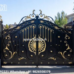 Steel Gate New Design, Wooden Field Gate Designs Main Gate Lighting In Outdoor