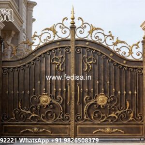 Side Gate Designs, Iron Gate Design Pipe Main Gate Lighting In Outdoor