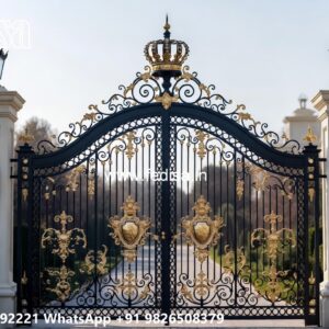 Side Gate Designs, Gate Design 6 Feet Main Gate Lighting In Outdoor
