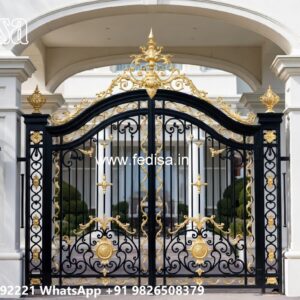 Loha Ka Gate Ka Design, Ss Fancy Gate Main Gate Lighting In Outdoor
