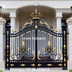 Gate Design Pipe, Gate With Wall Design Main Gate Lighting In Outdoor