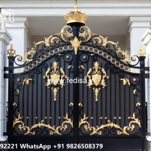 Gate Design 2131, Duplex Gate Design Main Gate Lighting In Outdoor