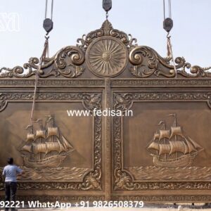 Gate Design Pipe, Lohe Wala Gate Main Gate Lighting In Outdoor