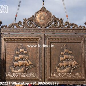 Modern Fence Gate, Pipe Wale Gate Ki Design Main Gate Lighting In Outdoor