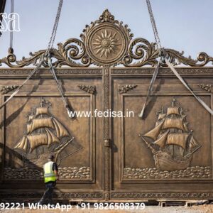 Steel Gate New Design, Door Gate Ke Design Main Gate Lighting In Outdoor