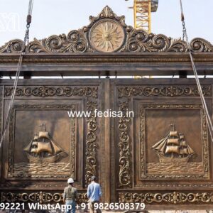 Modern Fence Gate, Gate Design 10 Feet Main Gate Lighting In Outdoor