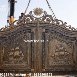 Loha Ka Gate Ka Design, Steel Main Gate Design 2026 Main Gate Lighting In Outdoor