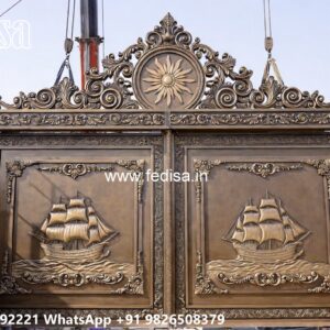 Front Door Gate Design, Iron Main Gate Simple Design Main Gate Lighting In Outdoor