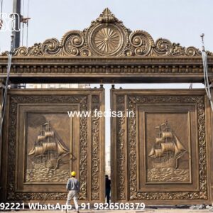 Side Gate Designs, Farm House Main Gate Main Gate Lighting In Outdoor