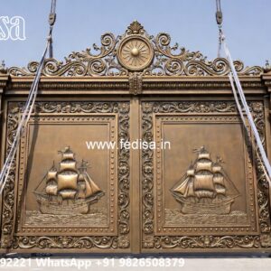 Gate Design Pipe, Iron Gate Design 4 Feet Main Gate Lighting In Outdoor