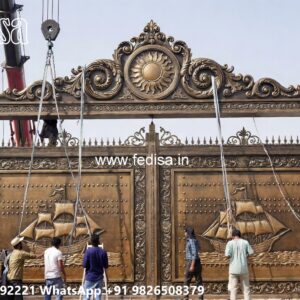 Front Door Gate Design, Latest Grill Gate Design Main Gate Lighting In Outdoor