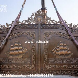 Hpl Gate Design, Home Main Gate Steel Design Main Gate Lighting In Outdoor