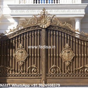 Gate Design 2142, Compound Safety Grill Main Gate Lighting In Outdoor