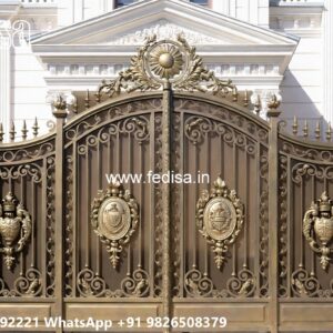 Steel Gate New Design, Home Design Main Gate Main Gate Lighting In Outdoor