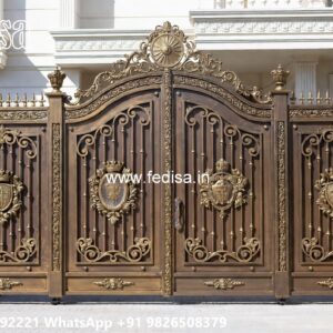 Gate Design 2145, Unique Main Gate Design Main Gate Lighting In Outdoor