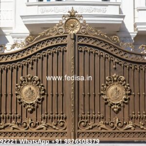 Hpl Gate Design, 4 By 7 Ka Gate Main Gate Lighting In Outdoor