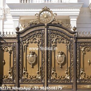 Steel Gate New Design, Simple Door Gate Design Main Gate Lighting In Outdoor