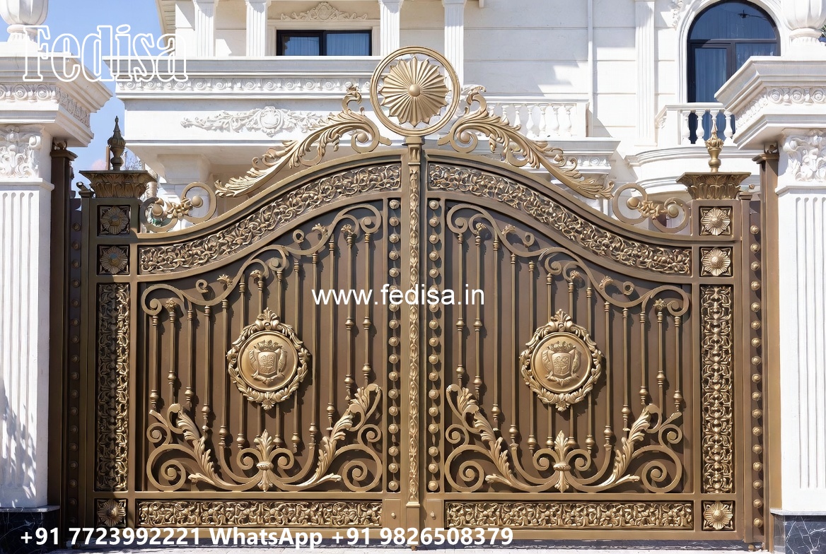 Steel Gate New Design, Small House Front Gate Design Main Gate Lighting In Outdoor