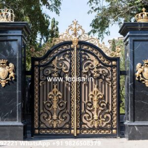 Side Gate Designs, Latest Gate Design 2026 Main Gate Lighting In Outdoor