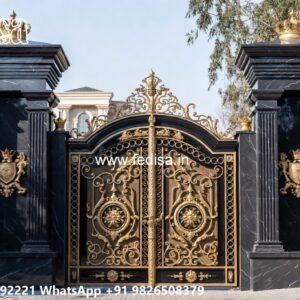 Gate Design 2151, Main Gate Design 6 Feet Main Gate Lighting In Outdoor