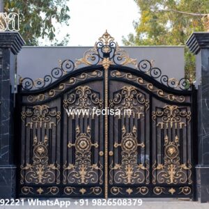 Side Gate Designs, Wall With Gate Design Main Gate Lighting In Outdoor