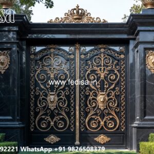 Gate Design Pipe, Main Gate Round Design Main Gate Lighting In Outdoor