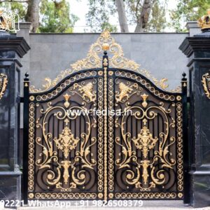 Latest Steel Gate Design, Mild Steel Main Gate Design Main Gate Lighting In Outdoor