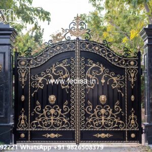 Side Gate Designs, Lohe Ka Get Design Main Gate Lighting In Outdoor