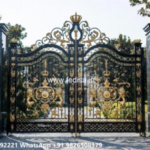 Hpl Gate Design, Grill Gate New Design Main Gate Lighting In Outdoor